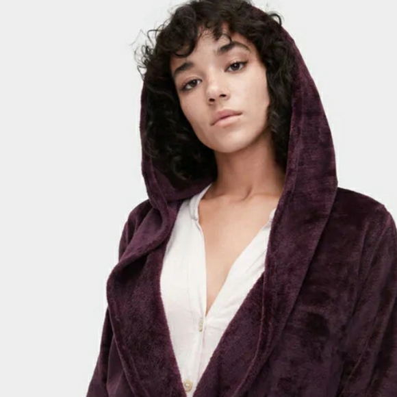 UGG MIRANDA ROBE, SIZE XS, PORT - Picture 4 of 11